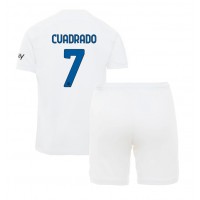 Dres Inter Milan Juan Cuadrado #7 Preč pre deti 2023-24 Krátky Rukáv (+ trenírky)